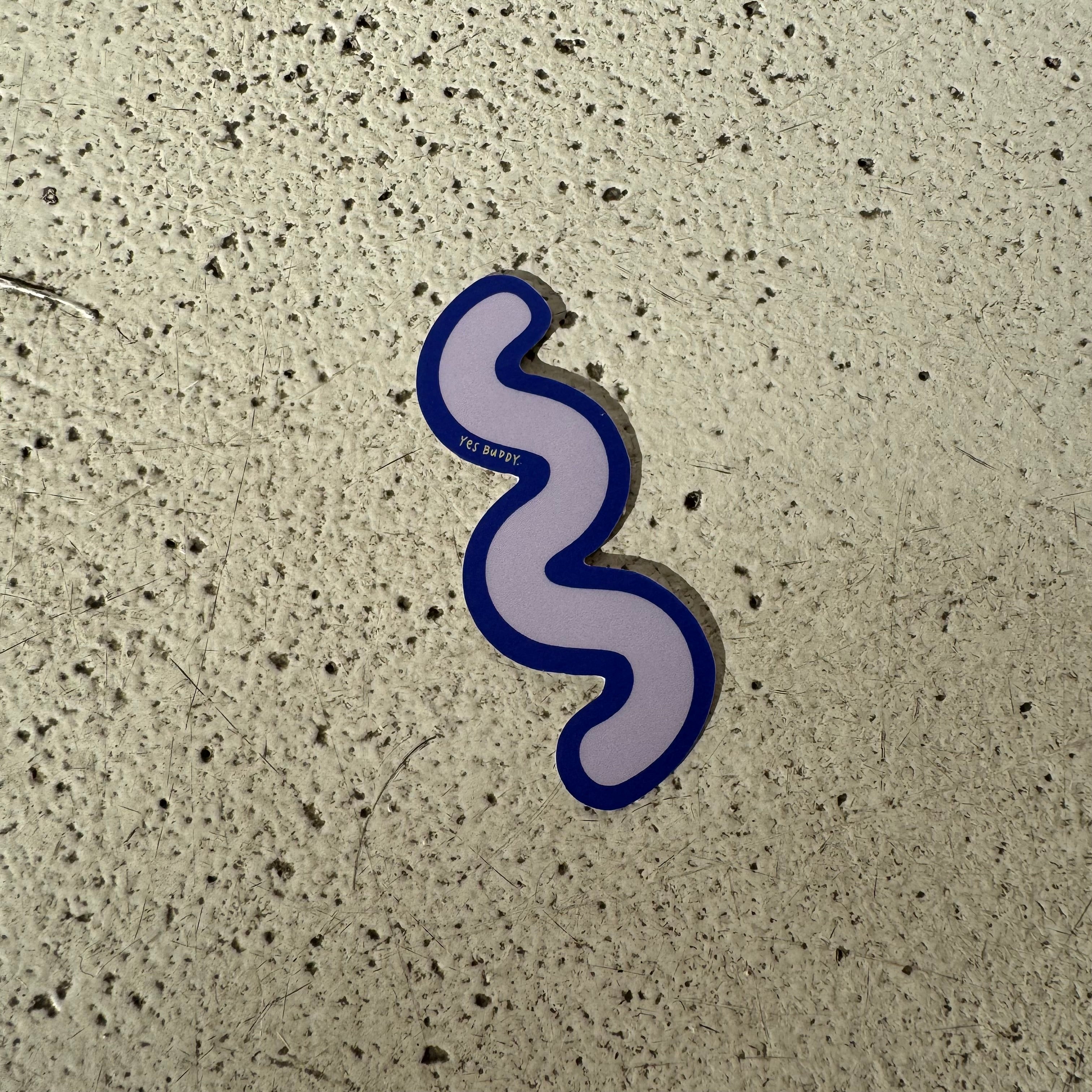 Squiggle sticker