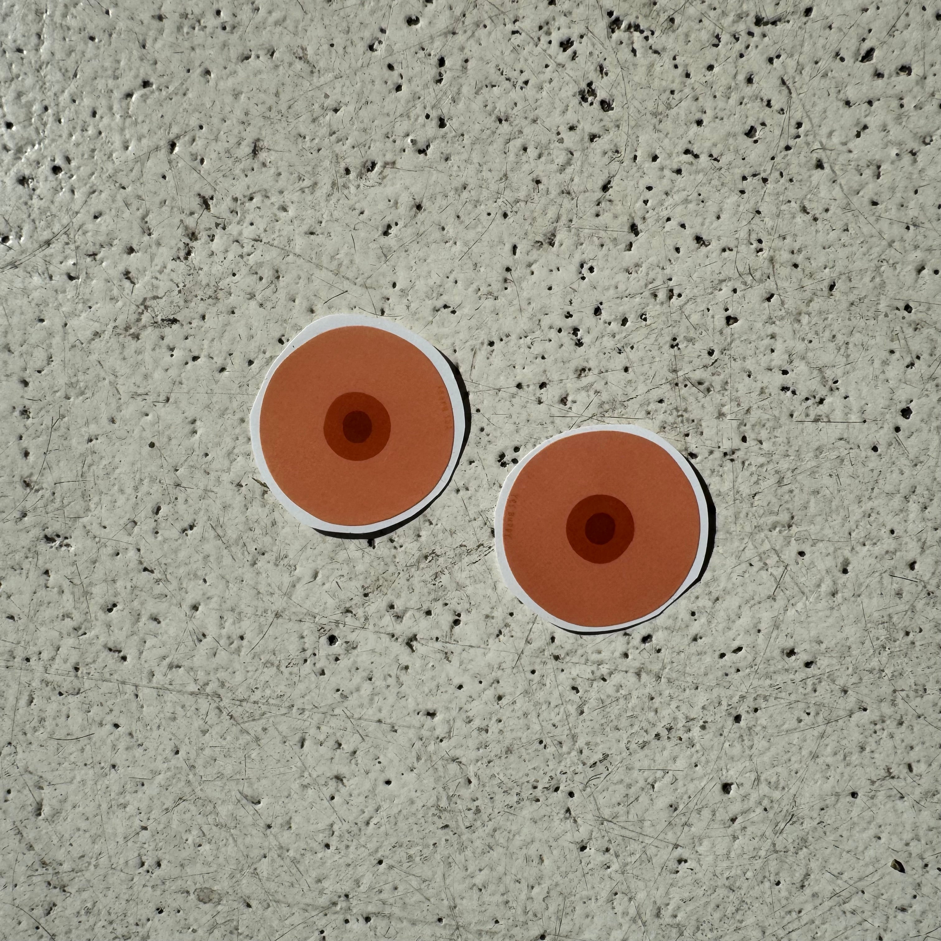 Set of boobs stickers