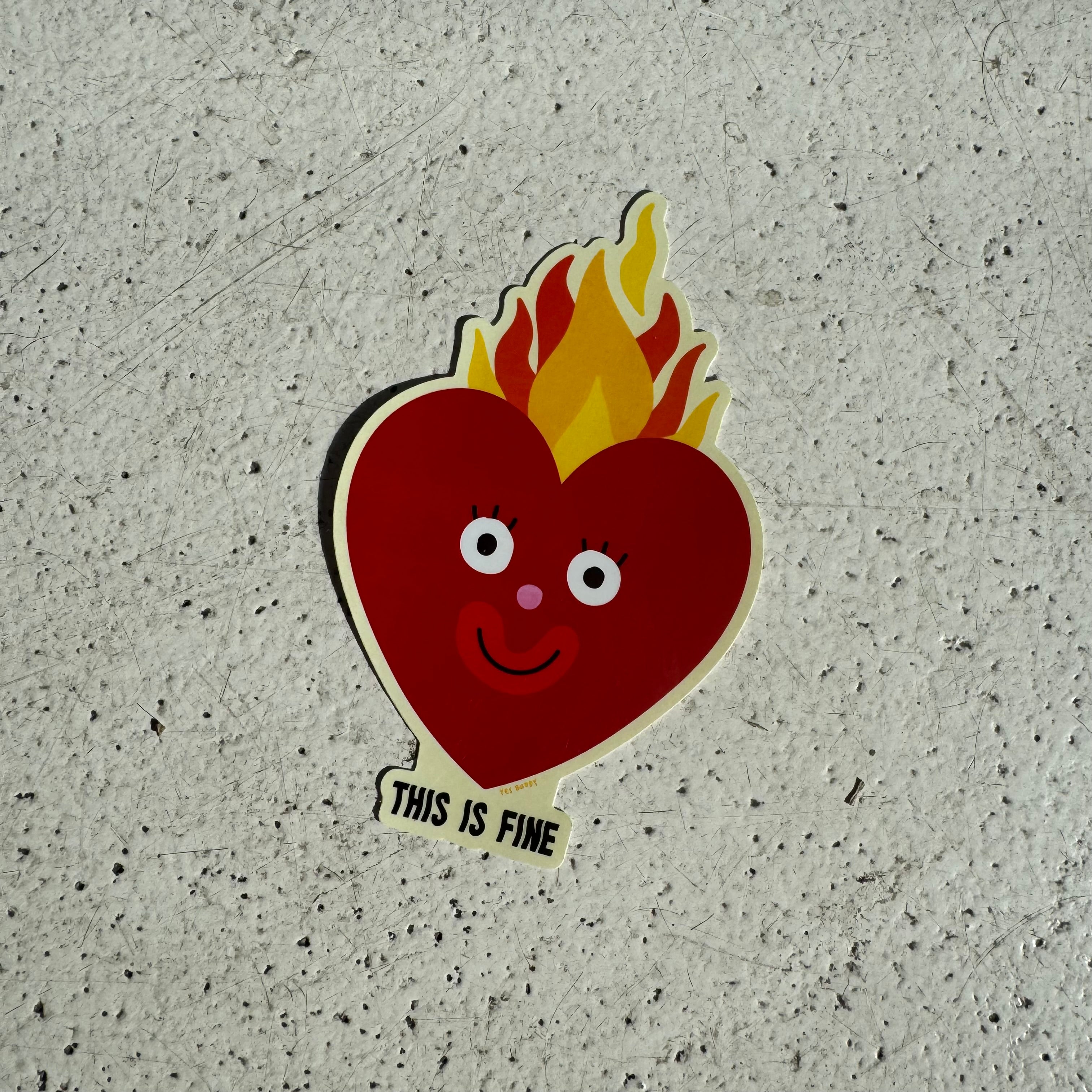 This is fine sticker