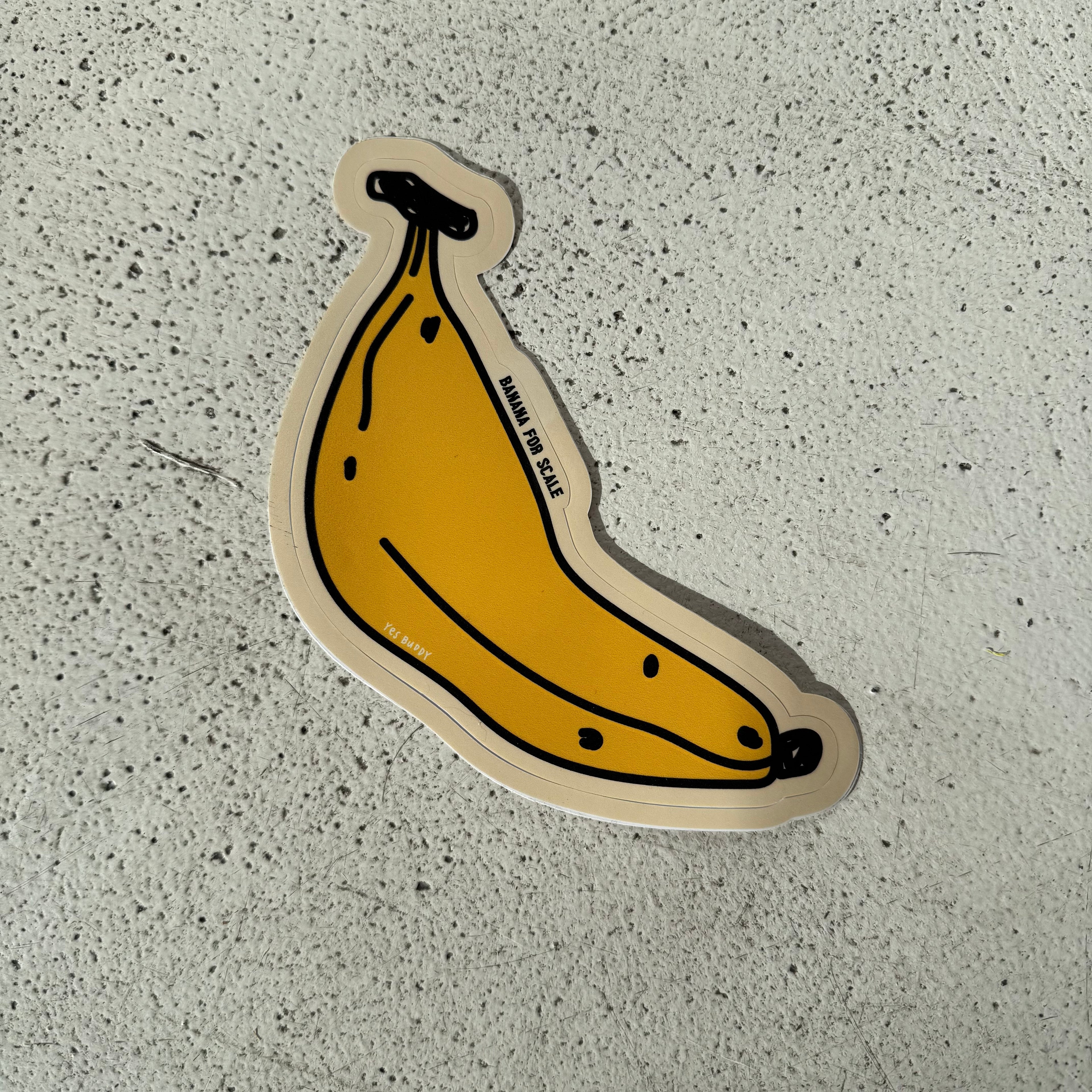 Banana for scale sticker