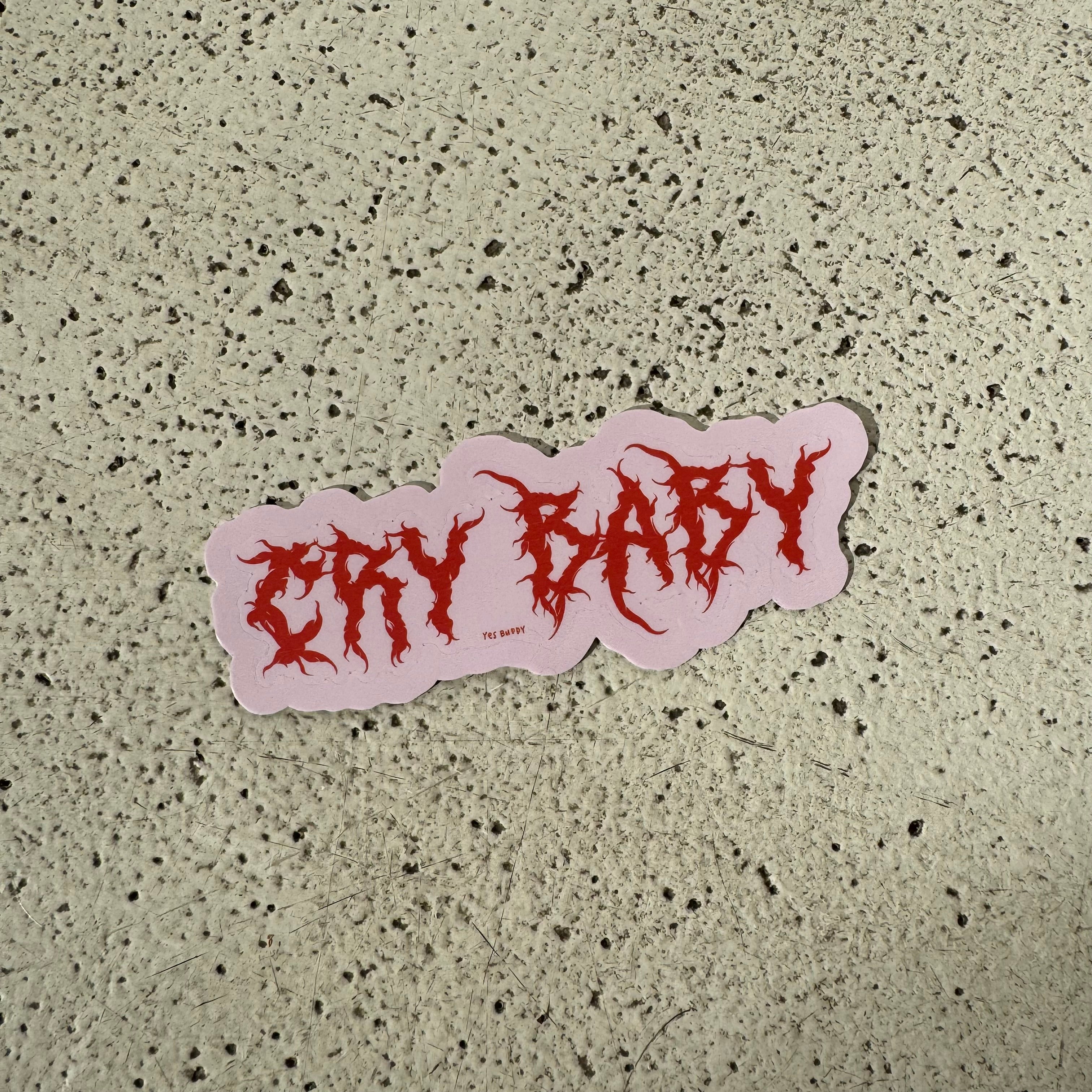 cry baby sticker