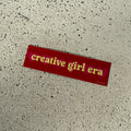 Creative girl era sticker