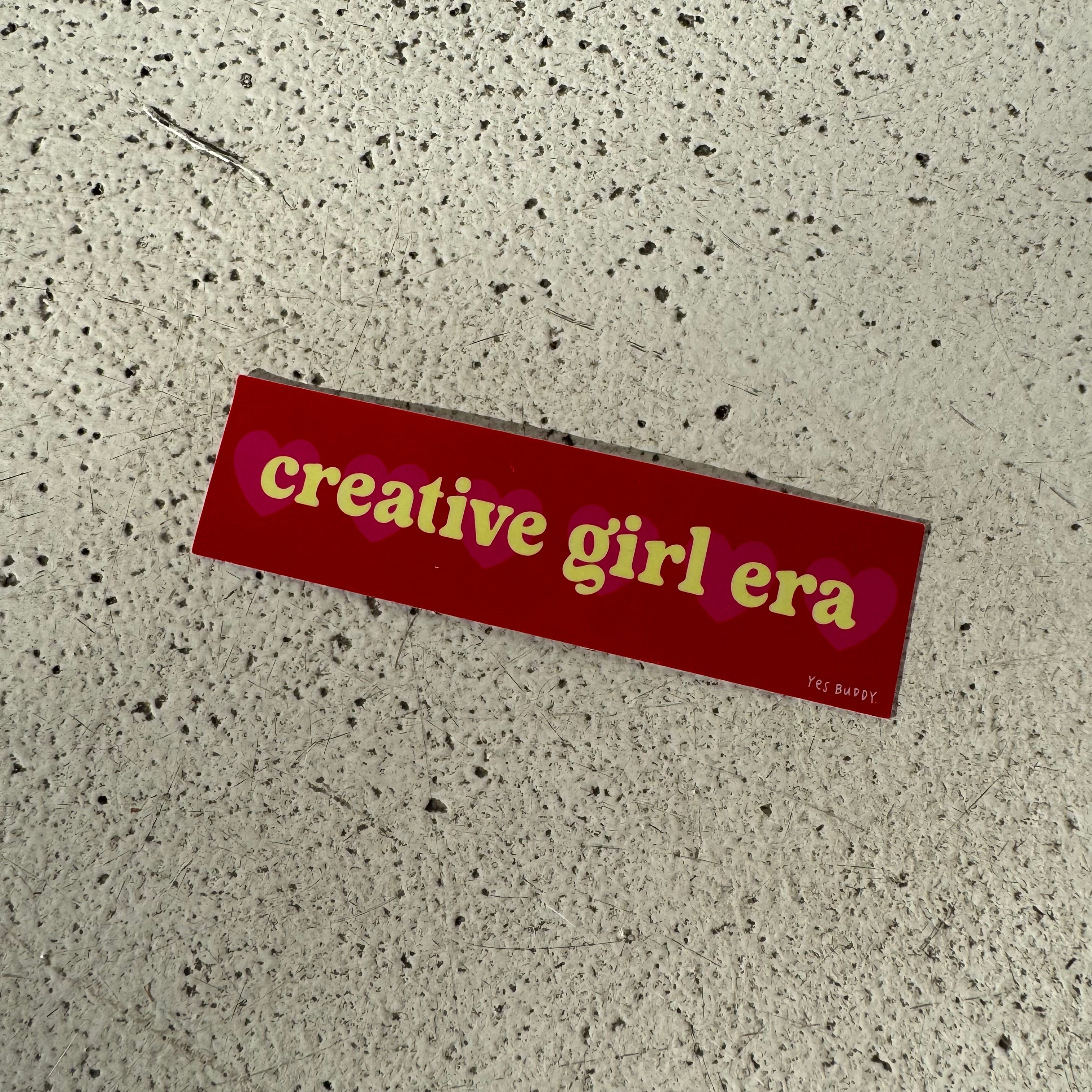 Creative girl era sticker