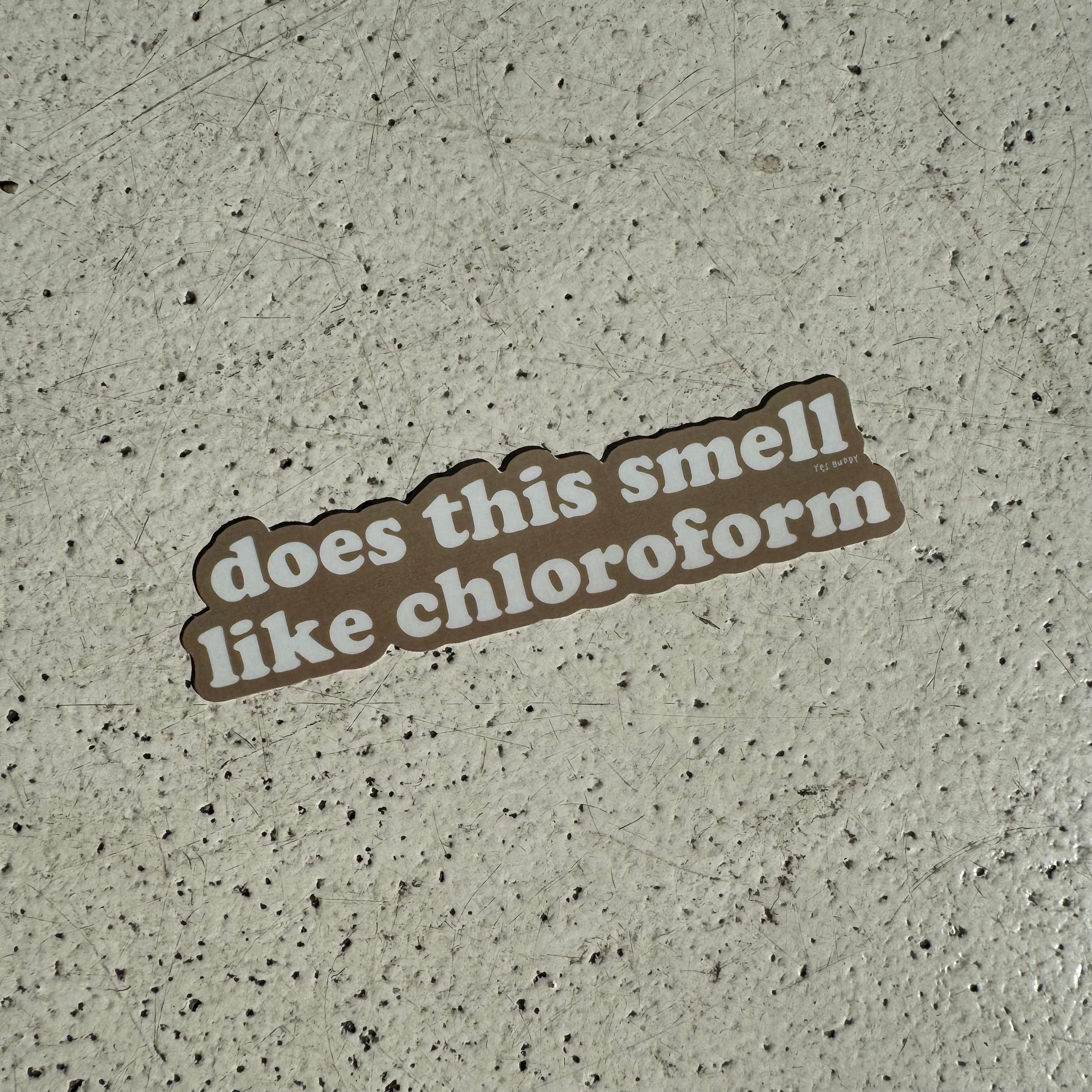 Does this smell like… sticker