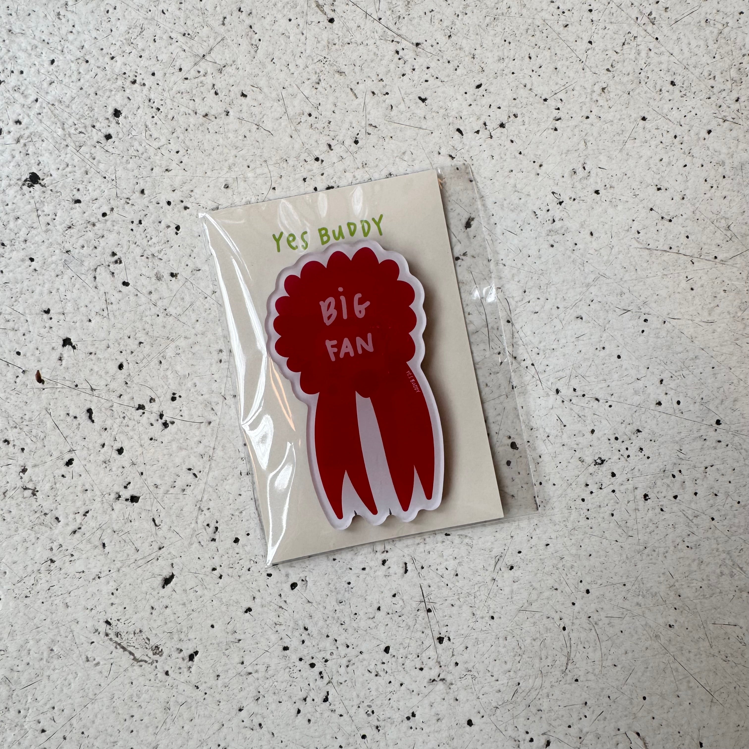 Big fan ribbon magnet