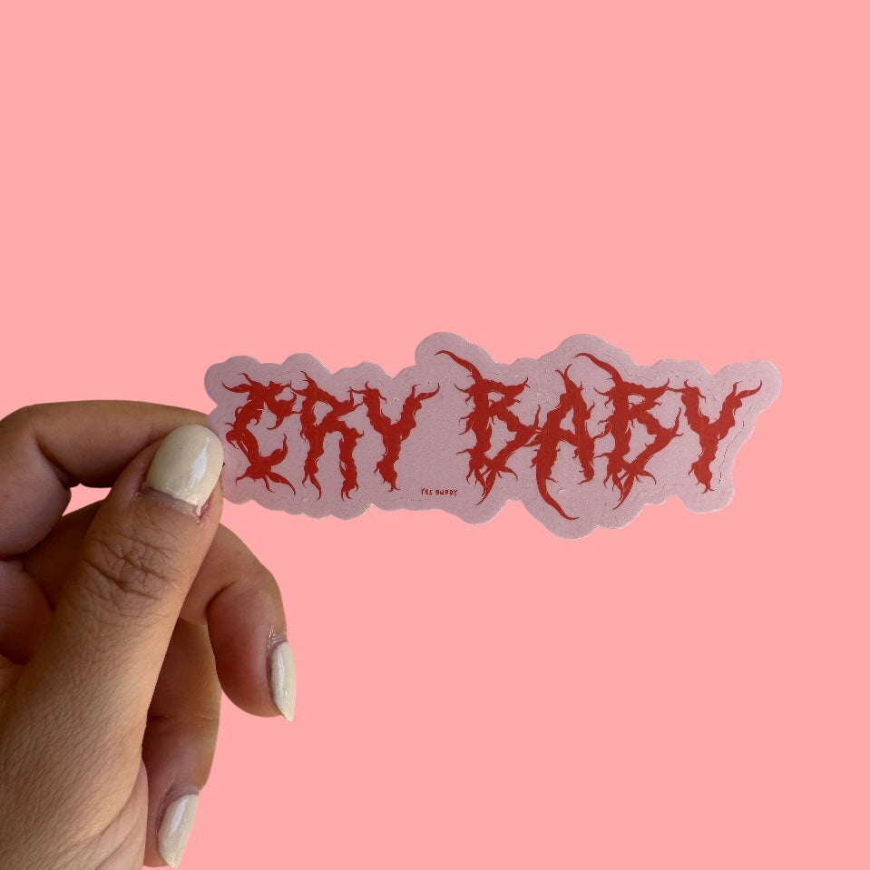 cry baby sticker