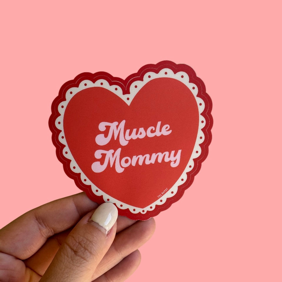 muscle mommy sticker