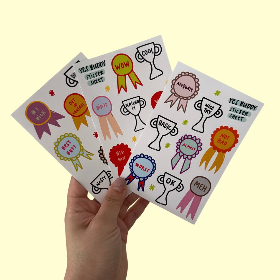 sticker sheets