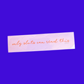 only s luts can read this sticker