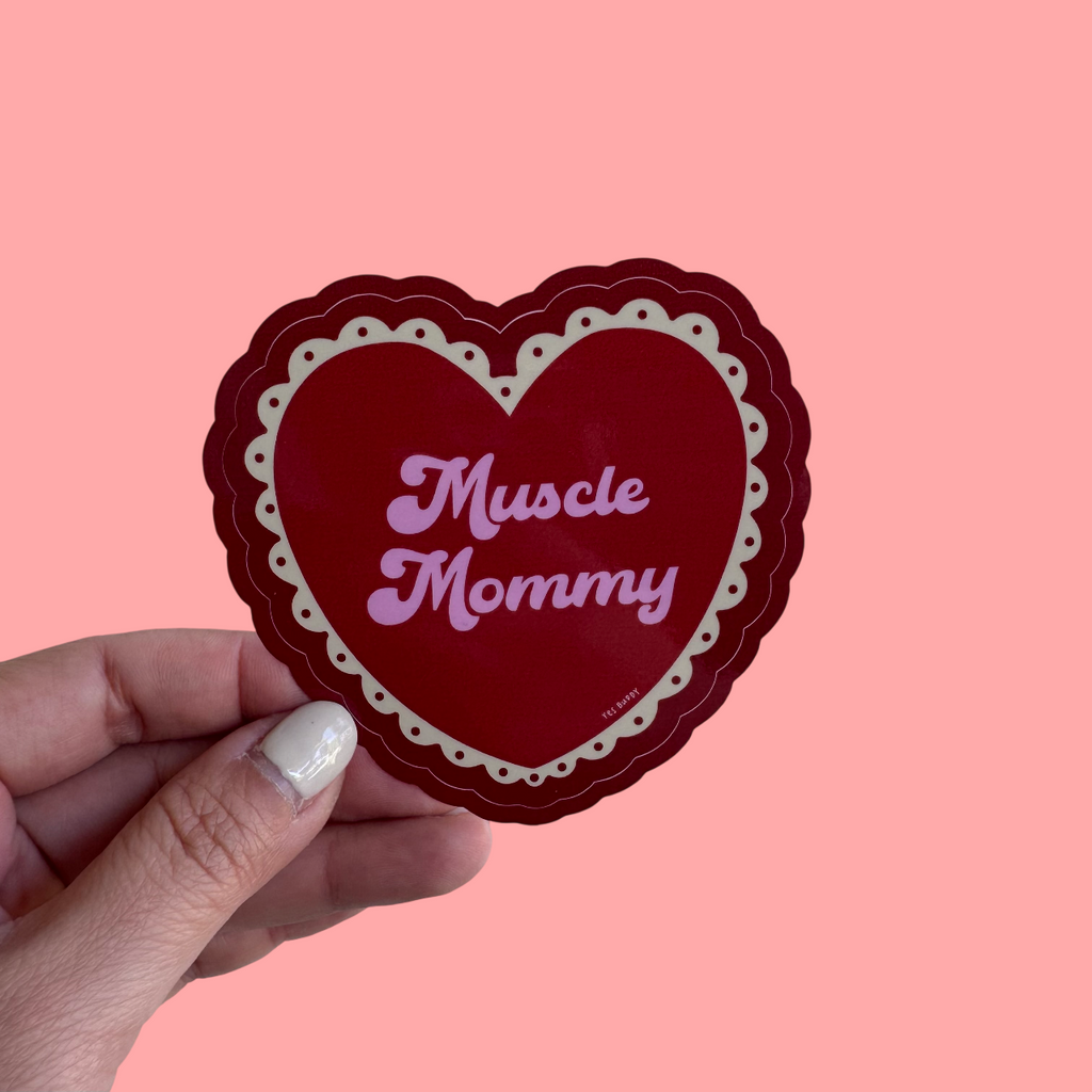 muscle mommy sticker