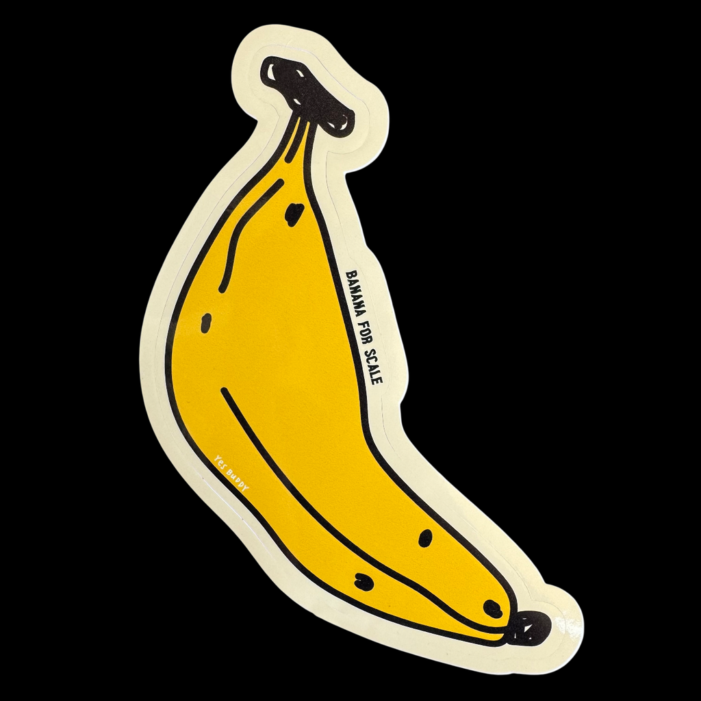 banana for scale sticker
