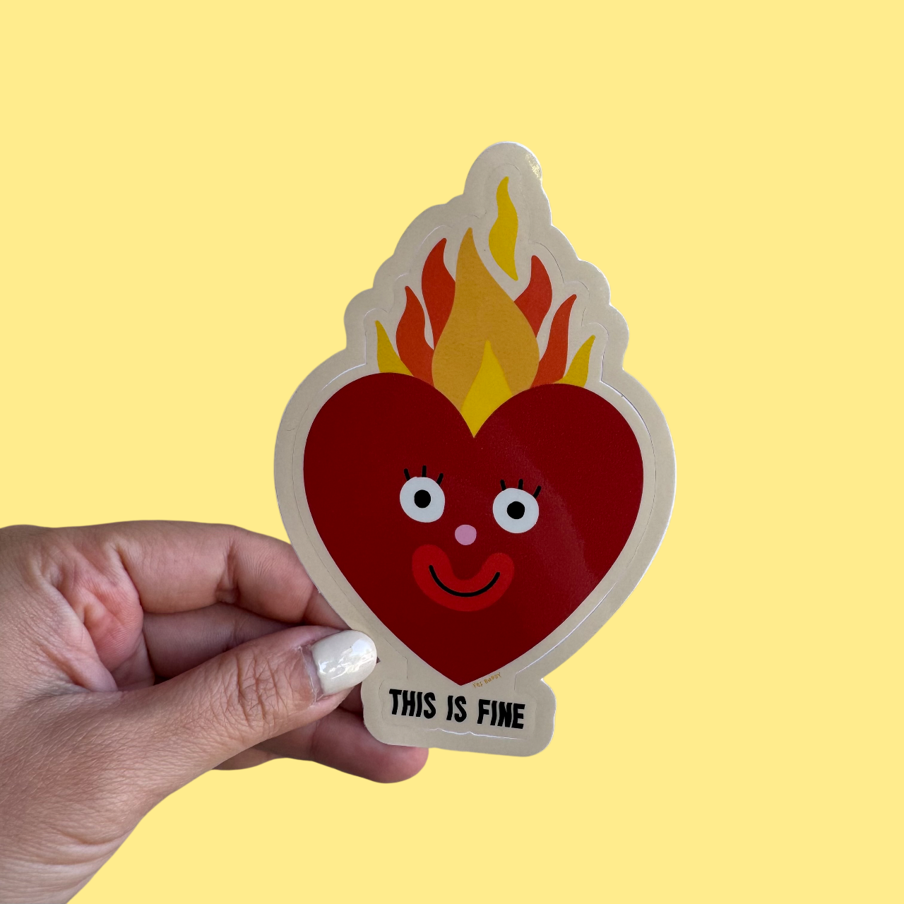 this is fine sticker