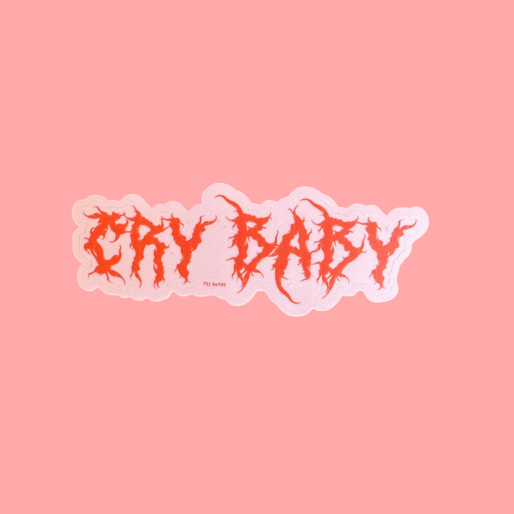 cry baby sticker
