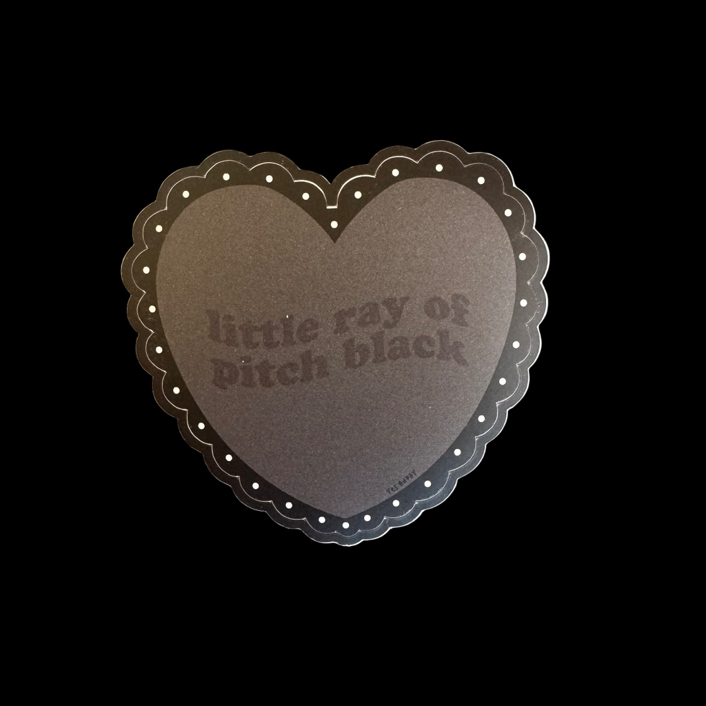little ray of pitch black sticker