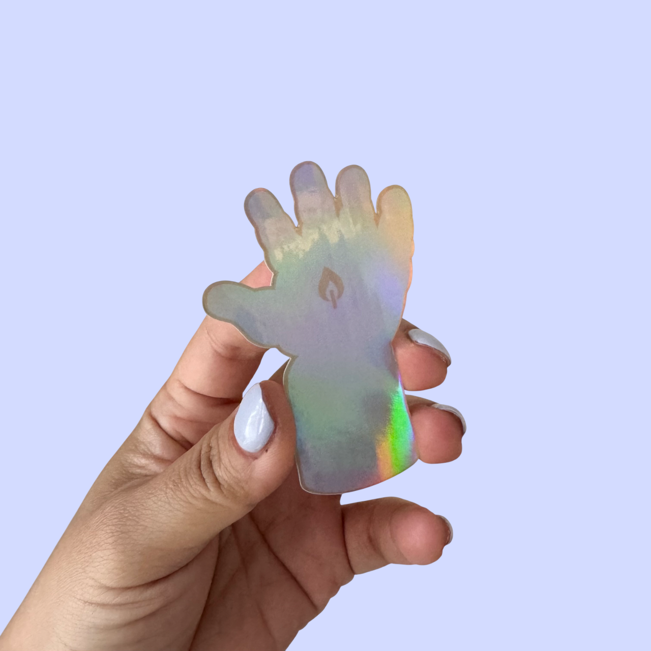 doll arm candle sticker