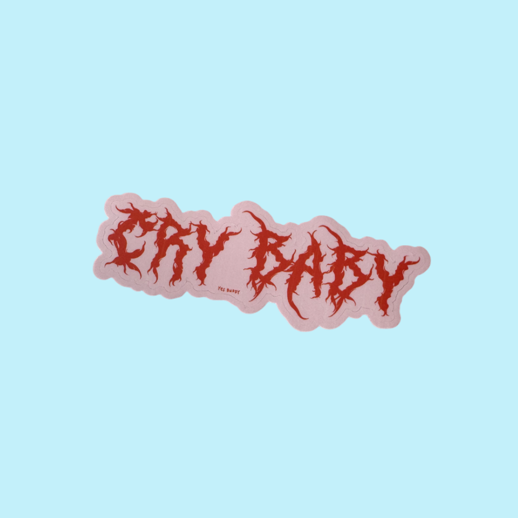 cry baby sticker