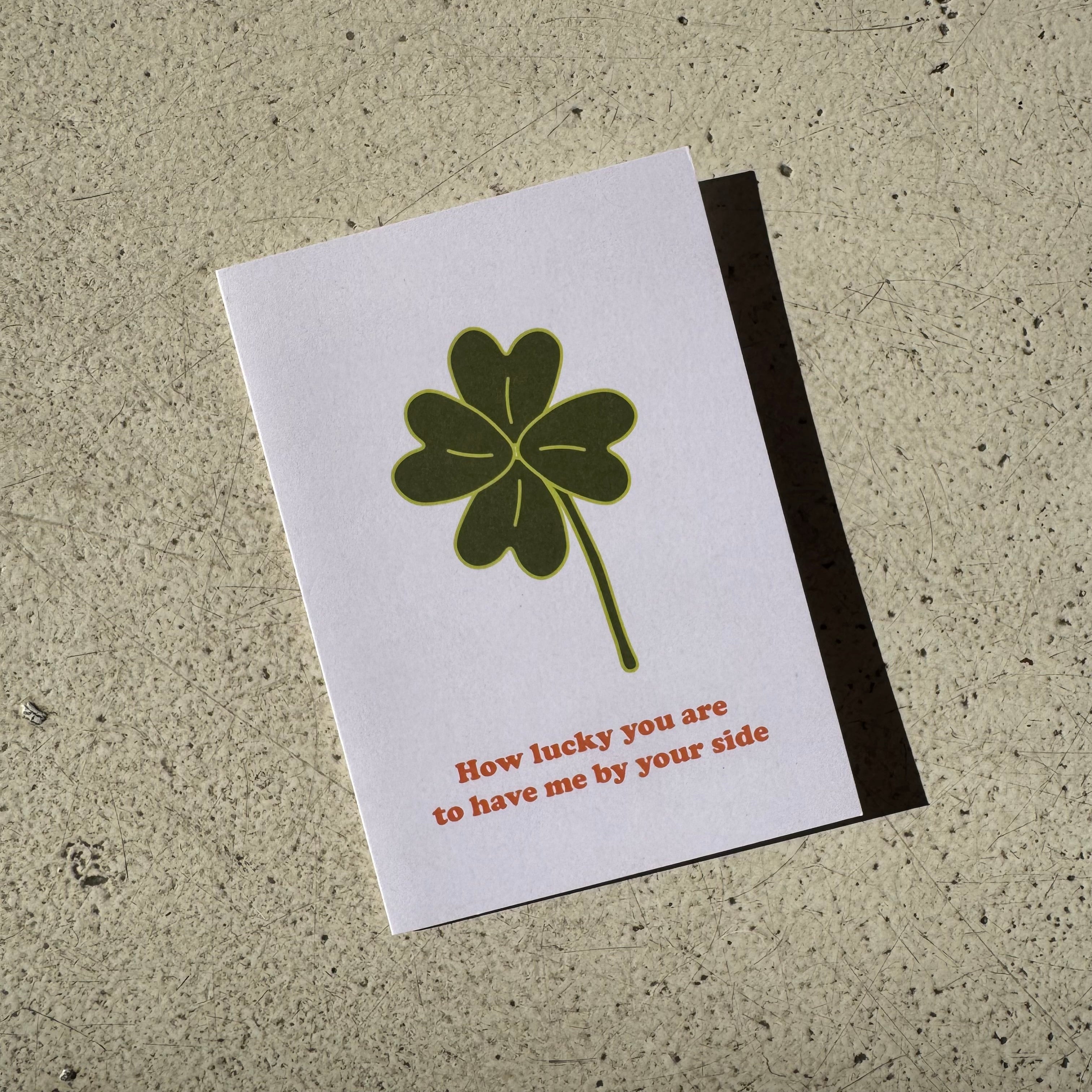 how lucky you are card