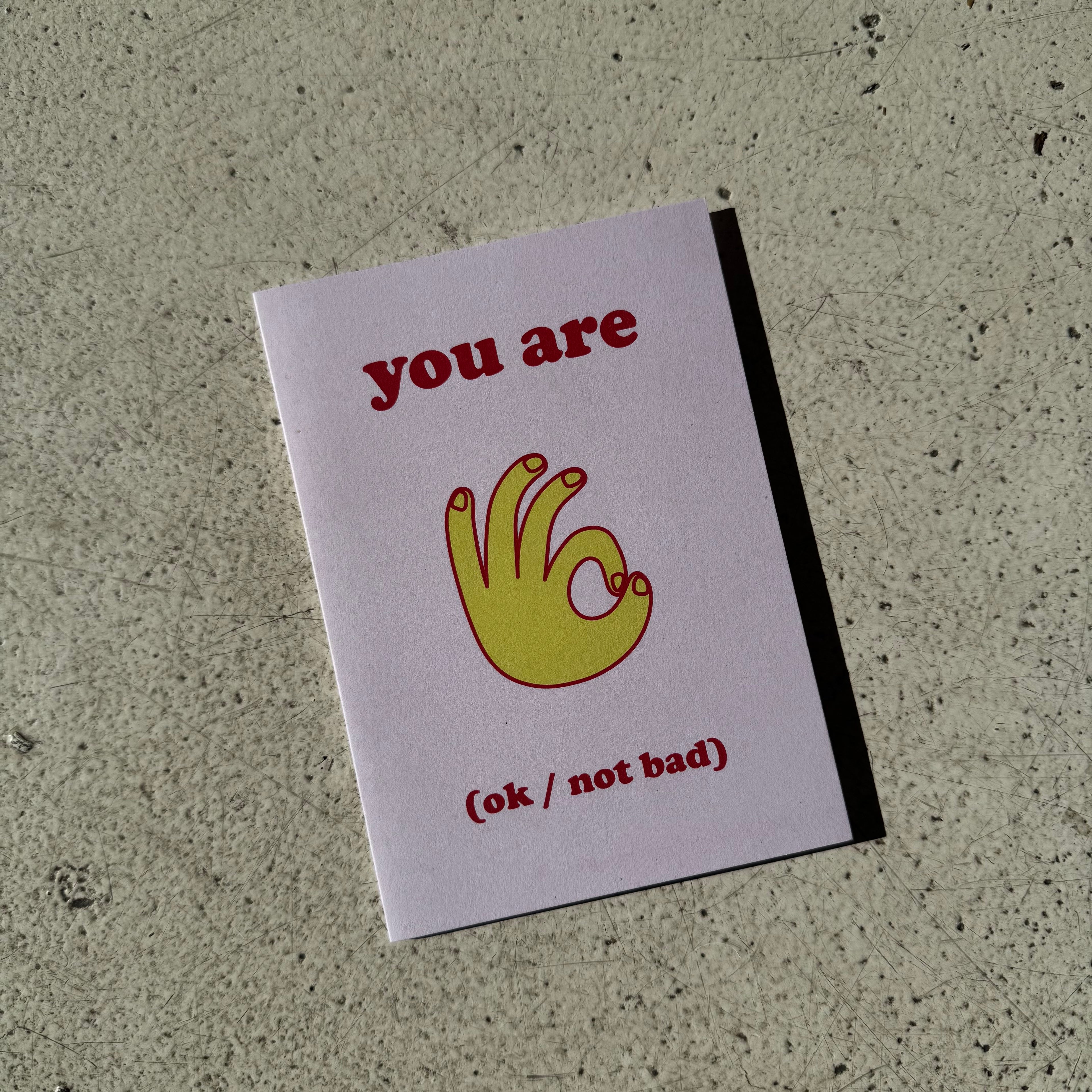 You are ok card