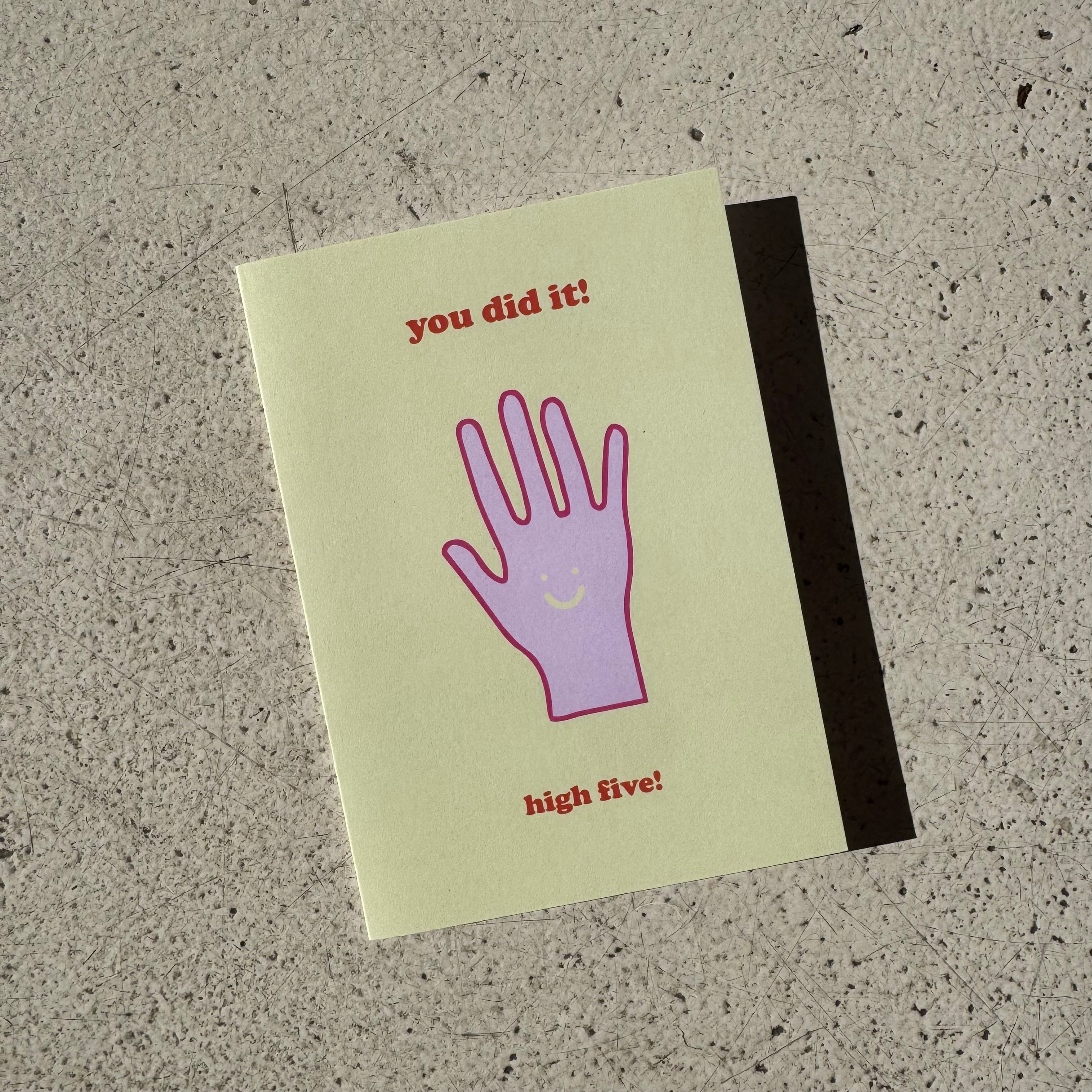 You did it card